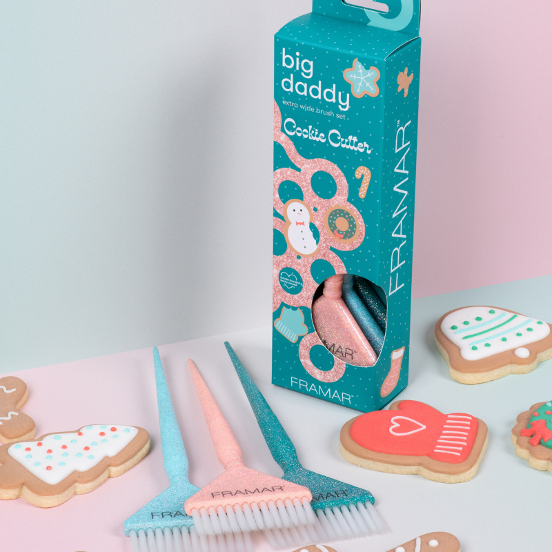 Framar Big Daddy hair color brushes – Cookie Cutter edition