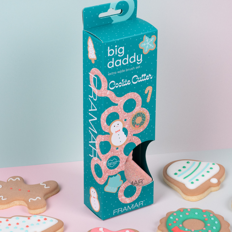 Framar Cookie Cutter salon brush kit for coloring