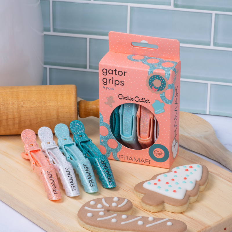 Framar Cookie Cutter sectioning clips for hair stylists